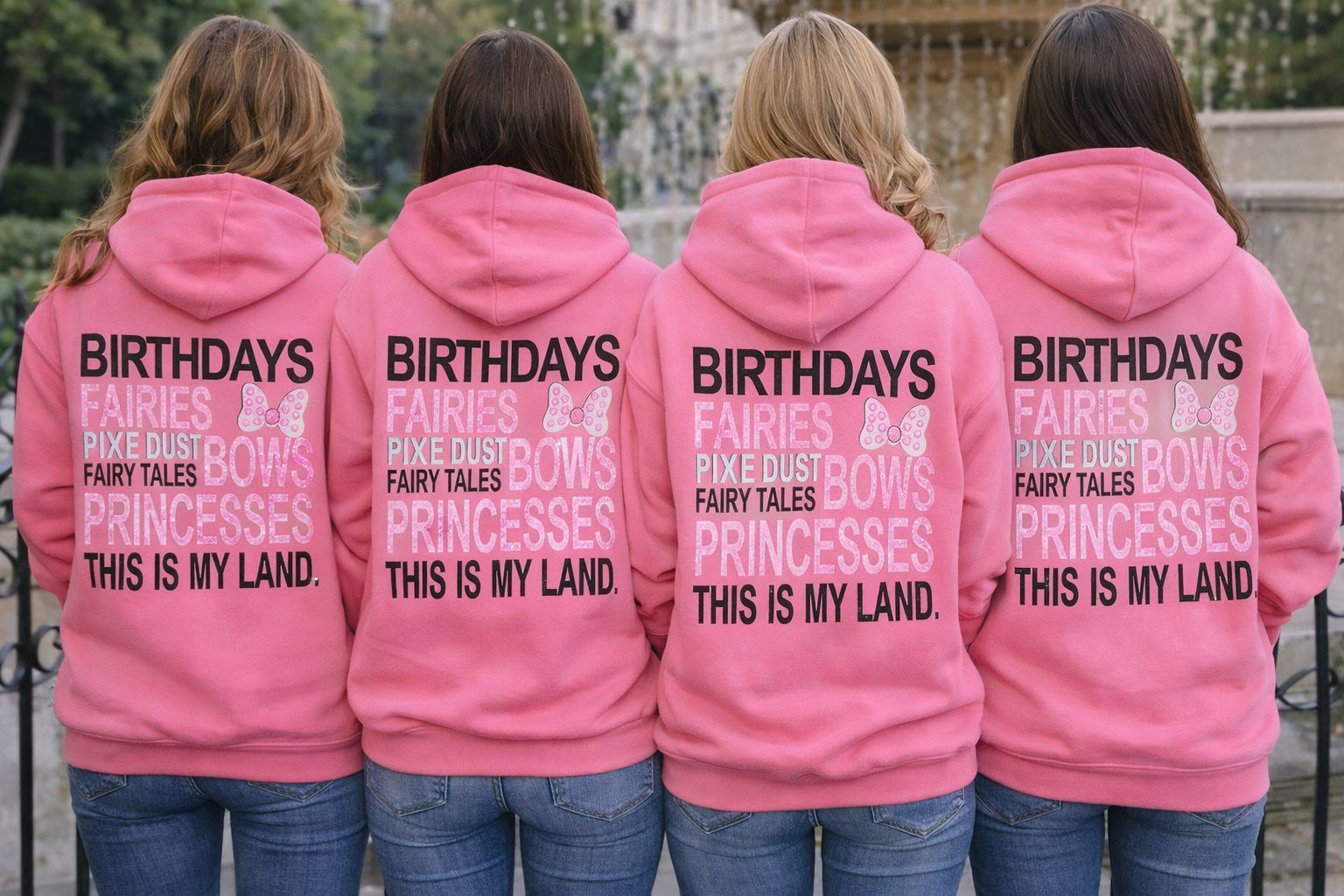 amusement park special birthday hoodies