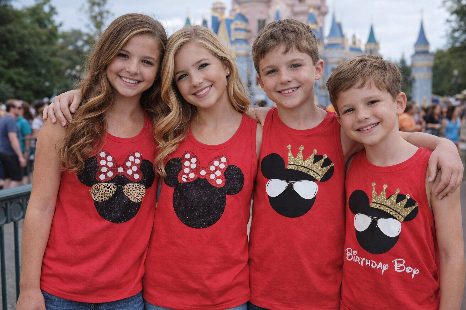amusement park birthday shirts for boys and girls