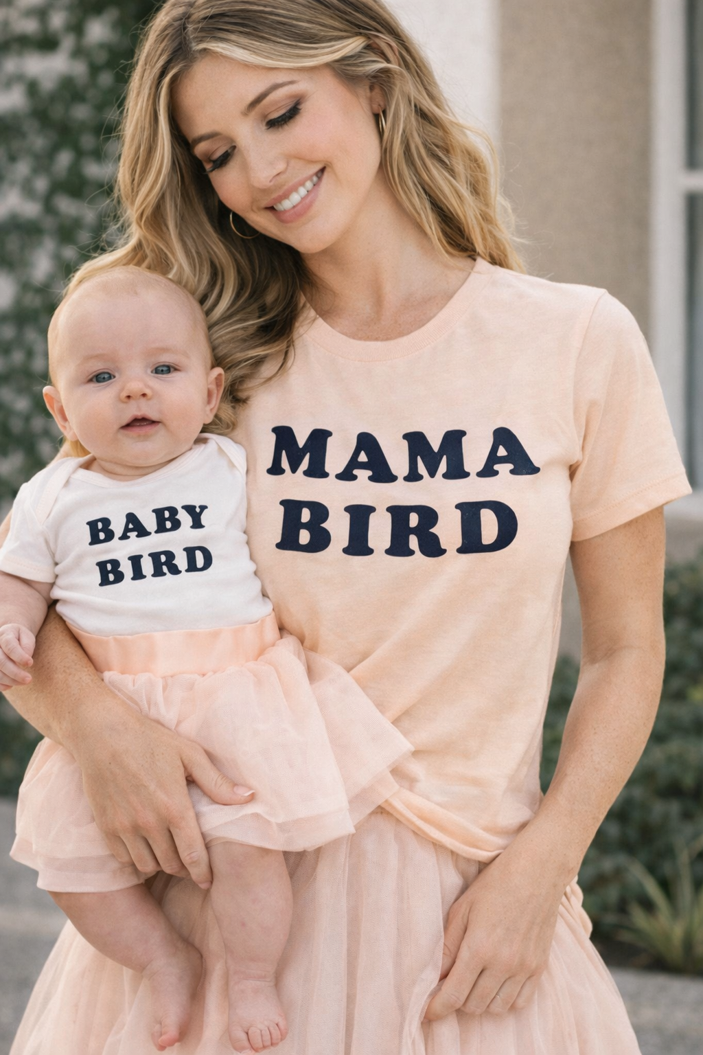 Mama and baby bird shirts