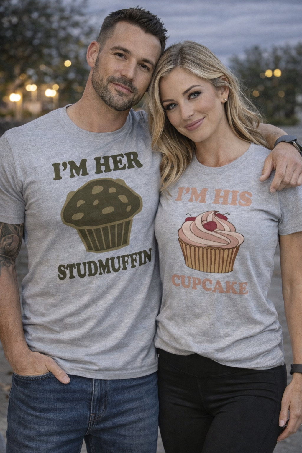 stud muffin and cupcake couples t-shirts